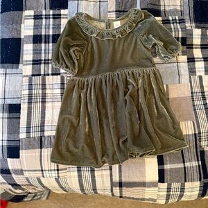 GAP Green Velvet Dress